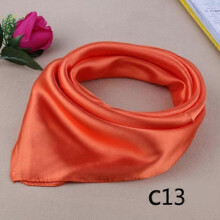 (orange) Hot Ms. Soft Silk Square Scarf Small simple Neckerchief Head Neck Headband A95