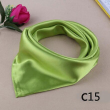 (green) Hot Ms. Soft Silk Square Scarf Small simple Neckerchief Head Neck Headband A95