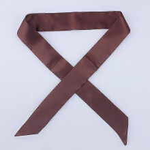 (D95) Small Silk Scarf Solid Handle Bag Ribbons Headband female 2021 Fashion Luxury Brand satin Hair Tie Long Scarves