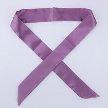 (D98) Small Silk Scarf Solid Handle Bag Ribbons Headband female 2021 Fashion Luxury Brand satin Hair Tie Long Scarves