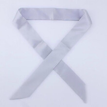 (D77) Small Silk Scarf Solid Handle Bag Ribbons Headband female 2021 Fashion Luxury Brand satin Hair Tie Long Scarves