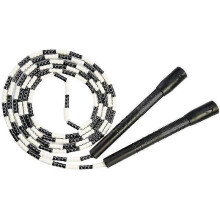 (Black) Lebanghui Jump Rope - Soft Beaded Segment Skipping Rope - Adjustable Tangle-free Fancy Rope For Workout