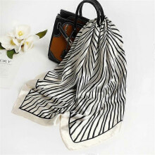 (90x90cm, D90-116-1) 2022 Square Scarf For Women Foulard Satin Hijab Silk Shawl Neckerchief Female Head Wraps Leaf Print Headband Hair bands Bandana