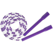 (Purple) Lebanghui Jump Rope - Soft Beaded Segment Skipping Rope - Adjustable Tangle-free Fancy Rope For Workout