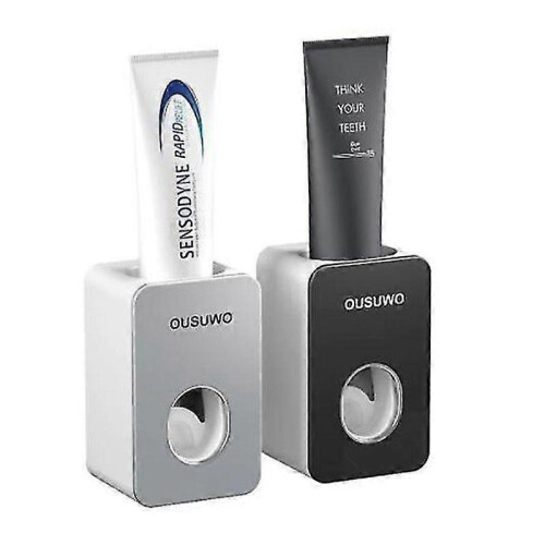 (Black) Lebanghui Automatic Toothpaste Squeezer Toothpaste Dispenser