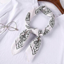 (70x70CM, W918-39) 70cm Bandana Head Scarf For Women Fashion Paisley Print Handkerchief Silk Satin Hijab Scarfs Female Square Neck Scarves Dropship