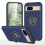 (blue) For Google Pixel 8A Case, Heavy Duty Military Anti-fall Shockproof Case with Ring Holder Kickstand For Google Pixel 8a 1