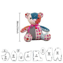 (L) S/m/l Memory Bear Template Ruler Set Diy Hand Memory Bear Stencil Ruler Kit