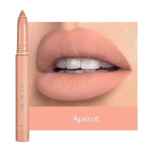 (apricot) Waterproof Matte Lipstick Lip Liner Crayon High Pigment