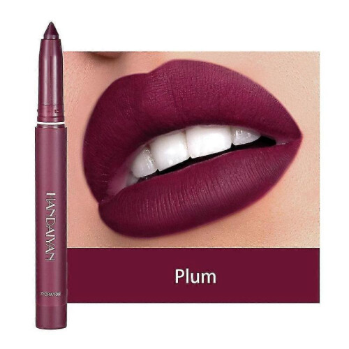 (Fuchsia) Waterproof Matte Lipstick Lip Liner Crayon High Pigment 1