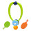Indoor Table Tennis Self Training Set, Green, Plastic, 347g 2