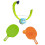 Indoor Table Tennis Self Training Set, Green, Plastic, 347g 11