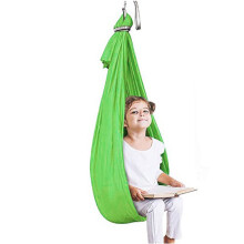 Children Elastic Hammock Indoor Outdoor 1x2.8m Green