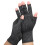 Arthritis Halbfingerhandschuhe M grau meliert gestrickt 6