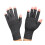 Arthritis Halbfingerhandschuhe M grau meliert gestrickt 10
