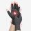 Arthritis Halbfingerhandschuhe M grau meliert gestrickt 4