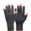 Arthritis Halbfingerhandschuhe M grau meliert gestrickt 2