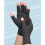 Arthritis Halbfingerhandschuhe M grau meliert gestrickt 3