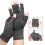 Arthritis Halbfingerhandschuhe M grau meliert gestrickt 8