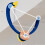 Indoor Table Tennis Self Training Set, Blue, 347g, Easy Use 3