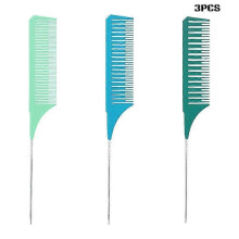 (1) Lebanghui 3 Sizes Strand Comb Hair Dye Tinting Brushes Professional Anti-static Hairdressing Comb Teeth
