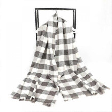 (5) Foulard Autumn Winter Warm Cashmere Scarves Striped Plaid High Quality Long Tassel Women Thicken Wrap Shawl Ladies Wool Pashmina