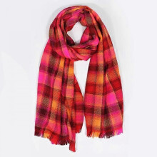 (14) Foulard Autumn Winter Warm Cashmere Scarves Striped Plaid High Quality Long Tassel Women Thicken Wrap Shawl Ladies Wool Pashmina