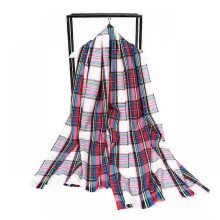 (18) Foulard Autumn Winter Warm Cashmere Scarves Striped Plaid High Quality Long Tassel Women Thicken Wrap Shawl Ladies Wool Pashmina