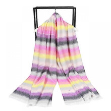 (17) Foulard Autumn Winter Warm Cashmere Scarves Striped Plaid High Quality Long Tassel Women Thicken Wrap Shawl Ladies Wool Pashmina