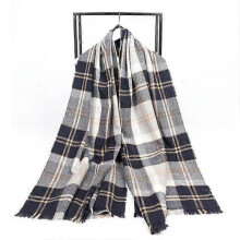 (16) Foulard Autumn Winter Warm Cashmere Scarves Striped Plaid High Quality Long Tassel Women Thicken Wrap Shawl Ladies Wool Pashmina