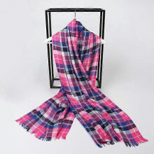 (7) Foulard Autumn Winter Warm Cashmere Scarves Striped Plaid High Quality Long Tassel Women Thicken Wrap Shawl Ladies Wool Pashmina