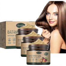 (3pcs) Raw Batana Oil for Hair Growth Batana Oil Conditioner, Improve Damaged Hair, Radiant Hair 120 g