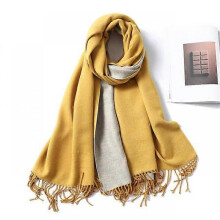 (WJ32-8) 2022 Thick Warm Cashmere Winter Scarf Women Shawl Wraps Double Side Female Pashmina Solid Blanket Stoles Lady Luxury Scarves