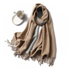 (WJ32-17) 2022 Thick Warm Cashmere Winter Scarf Women Shawl Wraps Double Side Female Pashmina Solid Blanket Stoles Lady Luxury Scarves