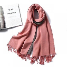 (WJ32-1) 2022 Thick Warm Cashmere Winter Scarf Women Shawl Wraps Double Side Female Pashmina Solid Blanket Stoles Lady Luxury Scarves