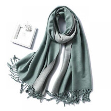 (WJ32-2) 2022 Thick Warm Cashmere Winter Scarf Women Shawl Wraps Double Side Female Pashmina Solid Blanket Stoles Lady Luxury Scarves
