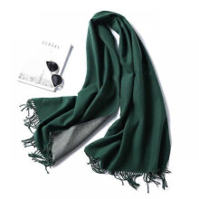 (WJ32-37) 2022 Thick Warm Cashmere Winter Scarf Women Shawl Wraps Double Side Female Pashmina Solid Blanket Stoles Lady Luxury Scarves