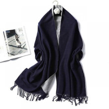 (WJ32-27) 2022 Thick Warm Cashmere Winter Scarf Women Shawl Wraps Double Side Female Pashmina Solid Blanket Stoles Lady Luxury Scarves