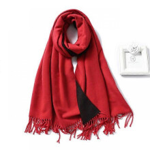 (WJ32-9) 2022 Thick Warm Cashmere Winter Scarf Women Shawl Wraps Double Side Female Pashmina Solid Blanket Stoles Lady Luxury Scarves