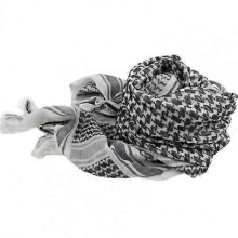 (White) Men Women Scarf Plaid Tartan Lightweight Cotton Keffiyeh Scarf for Winter Square Shawl Scarf Tactical Neck Warmer Cover