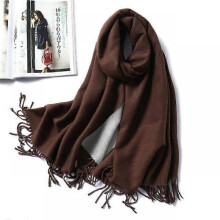 (WJ32-22) 2022 Thick Warm Cashmere Winter Scarf Women Shawl Wraps Double Side Female Pashmina Solid Blanket Stoles Lady Luxury Scarves