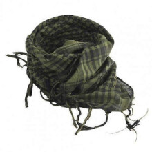 (Army Green) Men Women Scarf Plaid Tartan Lightweight Cotton Keffiyeh Scarf for Winter Square Shawl Scarf Tactical Neck Warmer Cover