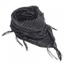 (Gray) Men Women Scarf Plaid Tartan Lightweight Cotton Keffiyeh Scarf for Winter Square Shawl Scarf Tactical Neck Warmer Cover