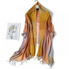 (200x70cm, WT1-5) 2022 Plaid Women Hijab Scarf Pashmina Lady Shawls Foulard Headband Tassel Cashmere-like Winter Scarves Warm Female Wraps Bandana