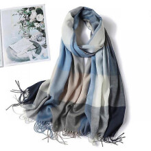 (200x70cm, WT1-8) 2022 Plaid Women Hijab Scarf Pashmina Lady Shawls Foulard Headband Tassel Cashmere-like Winter Scarves Warm Female Wraps Bandana