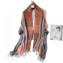 (200x70cm, WT1-4) 2022 Plaid Women Hijab Scarf Pashmina Lady Shawls Foulard Headband Tassel Cashmere-like Winter Scarves Warm Female Wraps Bandana