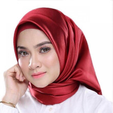 (90x90cm, BK5-12) Solid Color Head Scarf Women Blcak Square 90*90cm Silk Foulard Satin Bandana Cheveux Neckerchief Hijab Hair scarves for ladies