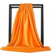(90x90cm, BK5-10) Solid Color Head Scarf Women Blcak Square 90*90cm Silk Foulard Satin Bandana Cheveux Neckerchief Hijab Hair scarves for ladies