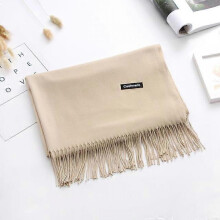 (150g-Light khaki) Luxury Solid Women Scarf Winter Cashmere Pashmina Shawls Warm Lady Blanket Wraps Bufanda Scarves Tassel Neck Echarpe 2022