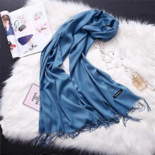 (150g-Dark blue) Luxury Solid Women Scarf Winter Cashmere Pashmina Shawls Warm Lady Blanket Wraps Bufanda Scarves Tassel Neck Echarpe 2022